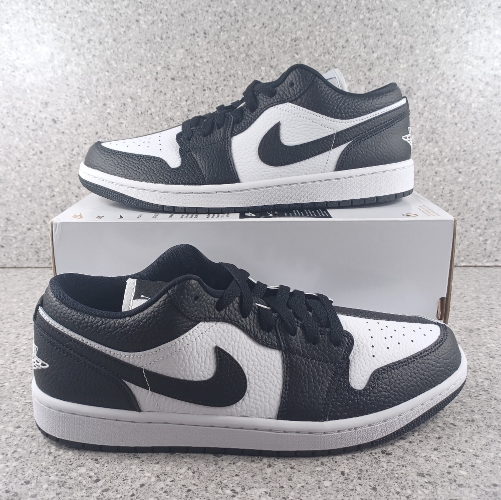 Women's Nike Air Jordan 1 Low 'Homage Split' Black White Sneakers Size 12